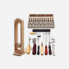 Pine Wood Leathercraft Tool Set