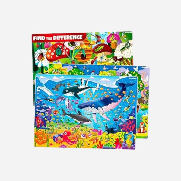 QUOKKA 3-Pack Floor Puzzles for Kids Ages 8-10