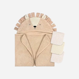 Gerber Baby Lion Hooded Towel and Washcloth Set