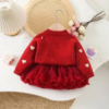 Kids Heart Knit Sweater and Tulle Skirt Set
