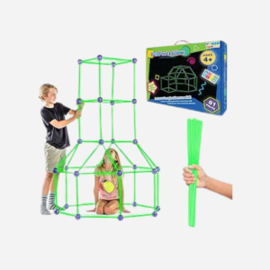 Fun Forts Kids Tent Building Kit - 81 Pieces