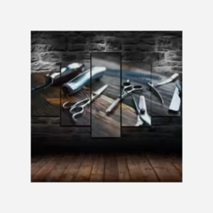 Haircut Tools Wall Art Set