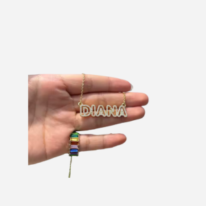 Personalized Zircon Name Necklace