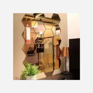 Hexagon Decorative Mirror Stickers