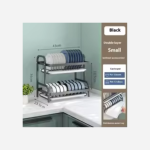 2-Tier Compact Kitchen Dish Drying Rack
