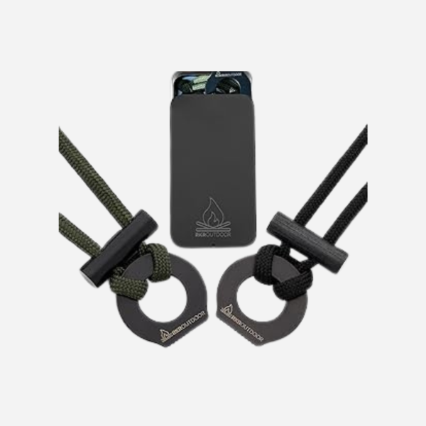 RKR OUTDOOR Survival Fire Starter Necklace (2 Pack)