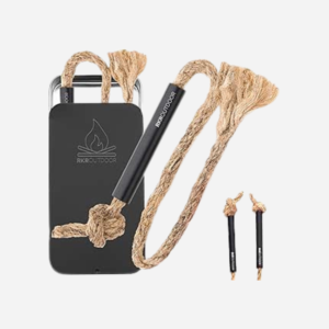 RKR OUTDOOR Survival Fire Tinder Wick + Bellow