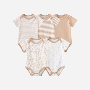 JELYLOVE Unisex Baby Bodysuit 5-Pack